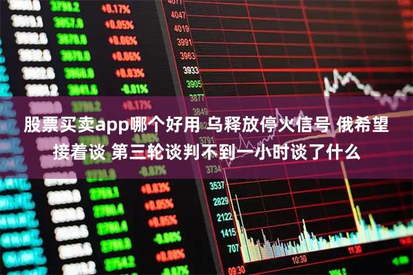 股票买卖app哪个好用 乌释放停火信号 俄希望接着谈 第三轮谈判不到一小时谈了什么